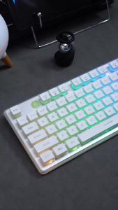 MageGee Gaming Keyboard and Mouse 104 Keys RGB 6 Speed Mouse Combo Pudding Keycaps Silent Computer Keyboard PC Laptop Mac Office