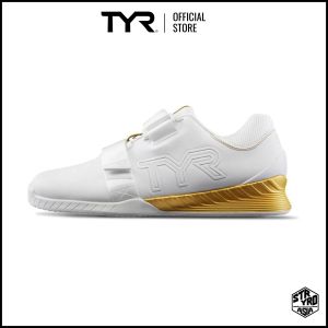 TYR Weightlifting Shoes L-1 Lifters - White Gold (Limited Edition Squat University)
