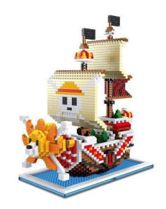 One Piece Pirate Ship Sunny Nine Snakes Thousand Yang Luo Submarine Luffy Joba Building Blocks