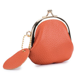 Royal Bagger Mini Coin Purses for Women Genuine Cow Leather Small Clip Pouch Fashion Clutch Lipstick Bag Key Bags 1501