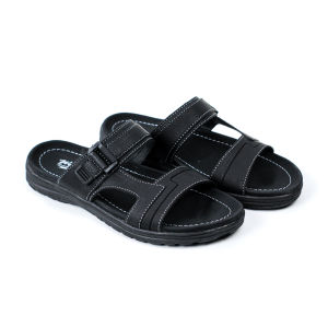 Working Sneakers For You Sandal Selop Pria Kulit Sintetis Code W-03 Size 39 - 43