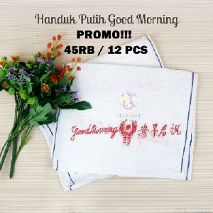 Handuk Good Morning 100% Katun Handuk Wajah Muka Leher Salon Olahraga Serbaguna