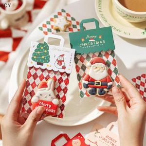 KCY Christmas Creative Snack Packaging Bag Header Festive Bag Exquisite Cardboard