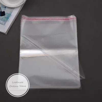 *Ready Stock* OPP Self Adhesive Plain Plastic Bag A4 / A5 +-100Pcs