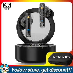 KZ Carol TWS Earphone Add FAAEAL PU Square Storage Box Original Transparency/Active Noise-Canceling/Standard Three Modes Monitor Earbuds Bluetooth 5.3 HiFi In-Ear Headset 6-Microphone Hybrid Noise-Canceling Technology Headphone Comfortable To Wear Earplug