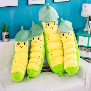 Sỉ Giá Xưởng Thú nhồi Bông gấu bông Sâu LáGối Ôm Hình Sâu Siêu Dễ Thương-xuonggaubong88