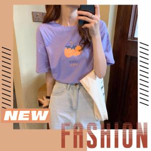 QJshop รุ่นนี้คือดีมาก เริสสุดๆ เสื้อยืดสกรีนลายผลไม้ และตัวอักษรภาษาอังกฤษ JUICY สวยน๊าว่าไม่ได้เด้อสาว