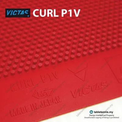 Victas Curl P1V Long pimples Table Tennis Rubber P1 (Formerly known as TSP Curl P-1R) Made In Japan