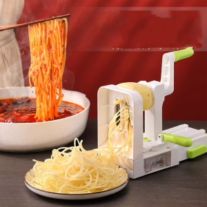 ⭐️Local Delivery⭐️Stainless Steel Vegetable Spiralizer & Slicer - Multi-Function Potato Noodle Maker For Healthy Salads Zucchini Pasta & Fruit Graters Easy Clean