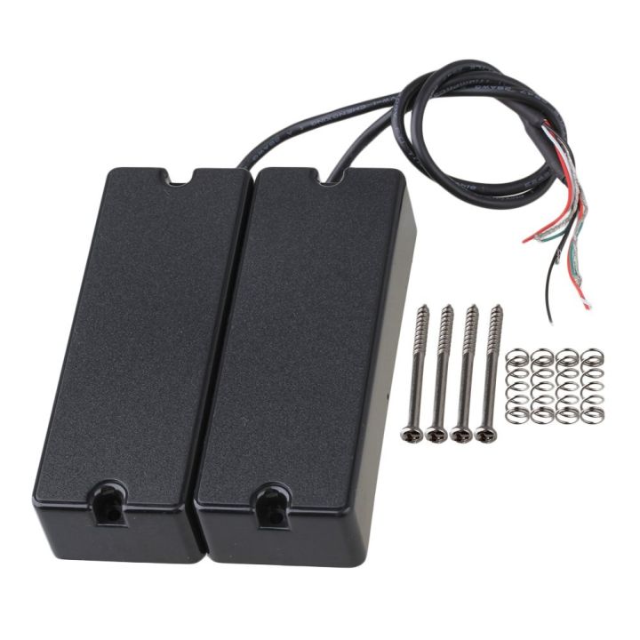 thumbnail interactive-video image 1 of BQLZR 4-String Bass Guitar Pickup - Noiseless Black Passive Pickup With Screws 1 of 14