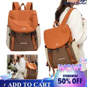 【Chinatera】Travel Backpacks Large Capacity Commuter Backpacks Waterproof Preppy Style Rucksack Color Blocking for College Students
