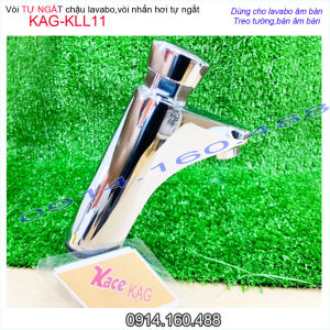 Vòi lavabo tự ngắt nước KAG-KLL11 thân lớn nhấn nước xả mạnh Van bán tự động ấn tay tiêt kiệm nước tốt sử dụng tốt