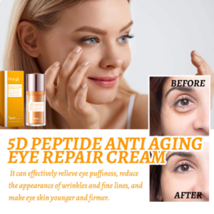 【HOYGI 】5d Peptide Anti Wrinkle Eye Repair Cream Reduces Wrinkles and Crow S Feet Tightens and Smoothes Skin and Moisturizes the Eye Cream 5D肽抗皱眼部修护霜