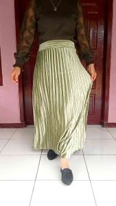 ROK PLISKET BLUDRU PREMIUM IMPORT / VELVET SKIRT / ROK PLISKET BLUDRU PANJANG