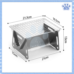 เตาปิ้งย่างพกพา เตาย่างบาร์บีคิวแบบการ์ด ไม่กลัวอุณหภูมิสูง ติดตั้งง่าย การถอดและประกอบอย่างรวดเร็ว พกพาสะดวก
