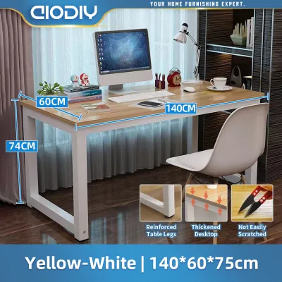 AIODIY Brand new office table computer desk study desk computer desk home office desk laptop desk computer desk desktop desk 1.6cm thick solid wood waterproof corrosion-resistant wear-resistant computer table