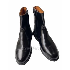 รองเท้าฮาฟ ตํารวจ ทหาร หนังวัวแท้ล้าน% รุ่นพื้นนุ่ม ฟรีชิดเท้า เกือกม้ากันสึก