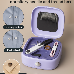Magnetic Needle And Thread Box Set Magnetic Adsorption Lid Multifunctional Sewing Hand Embroidery Tool Anti-Lost Home Sewing Accessories