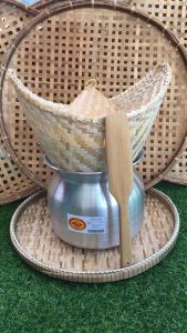 ชุดนึ่งข้าวเหนียว เช็ต 4 ชิ้น หม้อนึ่ง+หวด+ฝาปิดหวด+ไม้พาย หม้อนึ่งข้าวเหนียว หม้อนึ่งข้าว หม้อนึ่งข้าวหม้อหล่อ - Lazada