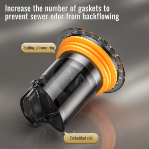 Anti-odor Core Stainless Steel Bathroom Floor Drain Gravity Inline Detachable Plug and Play