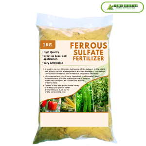 FERROUS SULFATE FERTILIZER Iron for lettuce hydroponics potted plants and vegetables to prevent yellowing of leaves