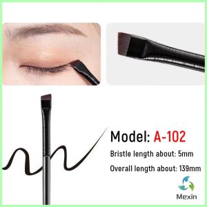 Mexin 1 ชิ้น แปรงเขียนคิ้ว อายไลเนอร์ แบบบางพิเศษ สําหรับผู้หญิง Makeup brush