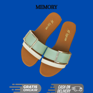Sandal Wanita Fashion Wanita Flat Sandal Slipper Sandal Rumah Sandal Selop Sandal Jepit Sandal Filp Flop Sandal Teplek Flat shoes Sandal Memory Pastel