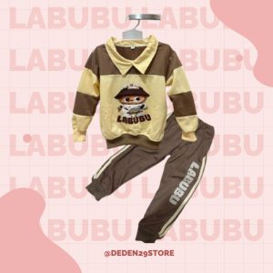 SETELAN BAJU LABUBU ANAK PEREMPUAN DAN LAKI LAKI USIA 1-10 TAHUN TERBARU