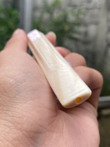 pipa gg asli lokal 10cm runcang klasik bahan merah bening