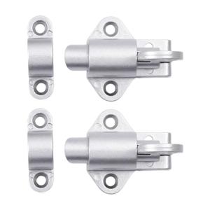 2 cái an toàn cửa sổ kéo vòng hợp kim nhôm cửa chốt mùa xuân bị trả lại chốt cửa chốt khóa phần cứng lâu dài