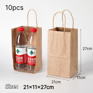 10pcs Green Kraft Paper Bag with Twisted Handle Gift Packaging Shopping Bag Eco Friendly Reusable Bag Kraft Paper Bag Green Paper Bag Green Kraft Paper Bag for Gift Paper Bag for Small Business Reusable Gift Packaging Bag Party Souvenir Paper Bag