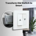 MOES Tuya WiFi/ZigBee Smart Curtain Switch Module, Mini, For Rocker Reset Switch, App Remote Control Work With Alexa Google Home. 