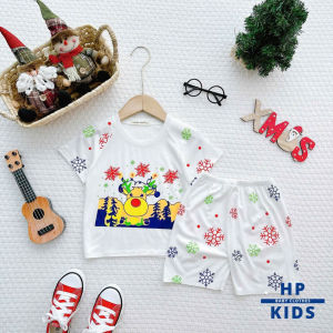 KIM066 Bộ ngắn tay Noel (10-26kg) Minky Mom in hình cute vải thun lạnh mềm mịn cho bé