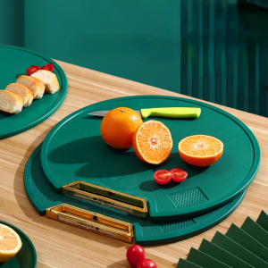[Same Day Ship] 35CM Double-sided Non-slip Anti-mildew Cutting Board Kitchen Hanging Cutting Board Raw and Cooked Separate Chopping Board