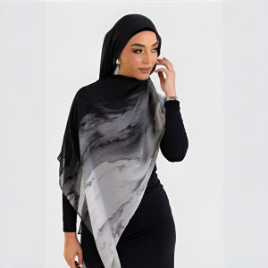 Shawl Turban Scarf Keep Warm Turban Satin Texture Shade Vacation Add Charm Enhancement Artistic Style