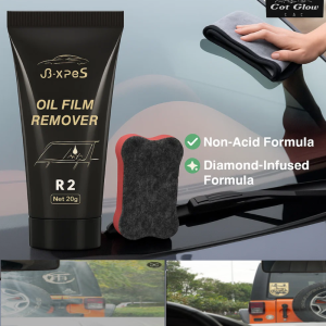 Oil Film Remover Car Windshield Glass Cleaner Watermark Acid Rain Remover Streak-Free Formula for Crystal Clear Visibility