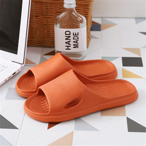 2023 Ladies Men Slippers Summer Indoor Soft Sole Bathroom Bath Sandals