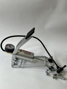 Bơm đạp chân xe máy xe đạp cao cấp USA Standard T-Man ( Fullbox + Đầu van kẹp )