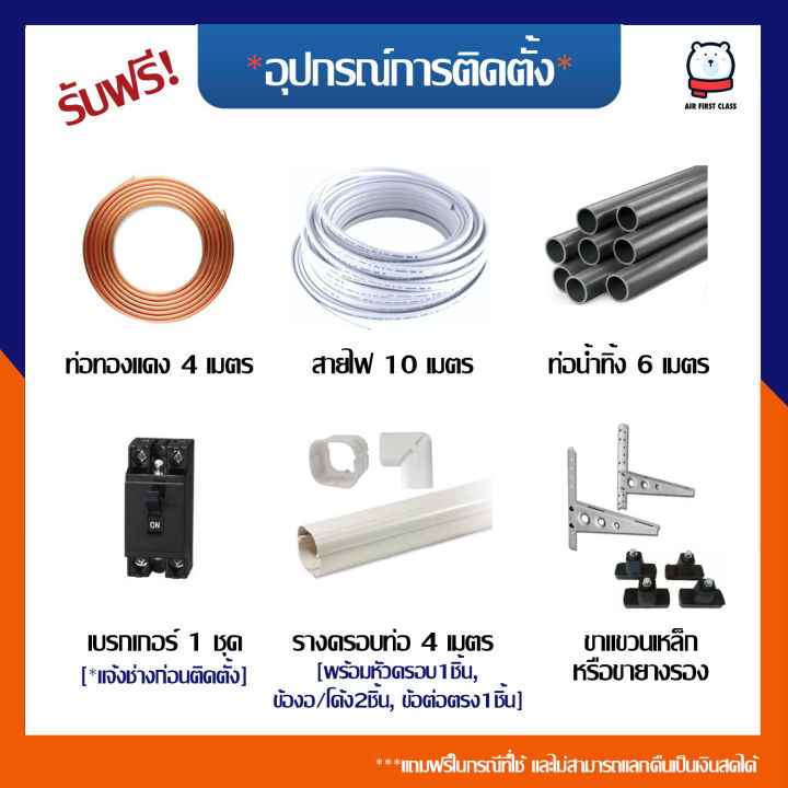แอร์บ้าน Mitsubishi Mr.Slim รุ่น Happy Inverter ( MSY-KA ) ใหม่ 2026 🔥 ...