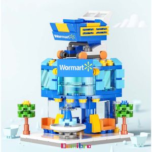 Mini Street View Starbucks Cafe Shop Building Blocks Toys for Kids Bricks Children Toys