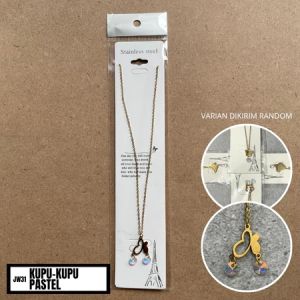 Fyngalery ♛ Kalung Gold Wanita Aksesoris Permata Perhiasan Kalung Fashion JR31