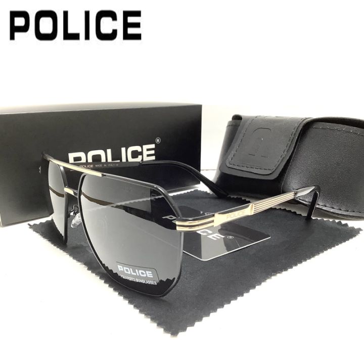 Vintage Sunglasses Police Aviator Polarized Sunglasses POLICE 2496