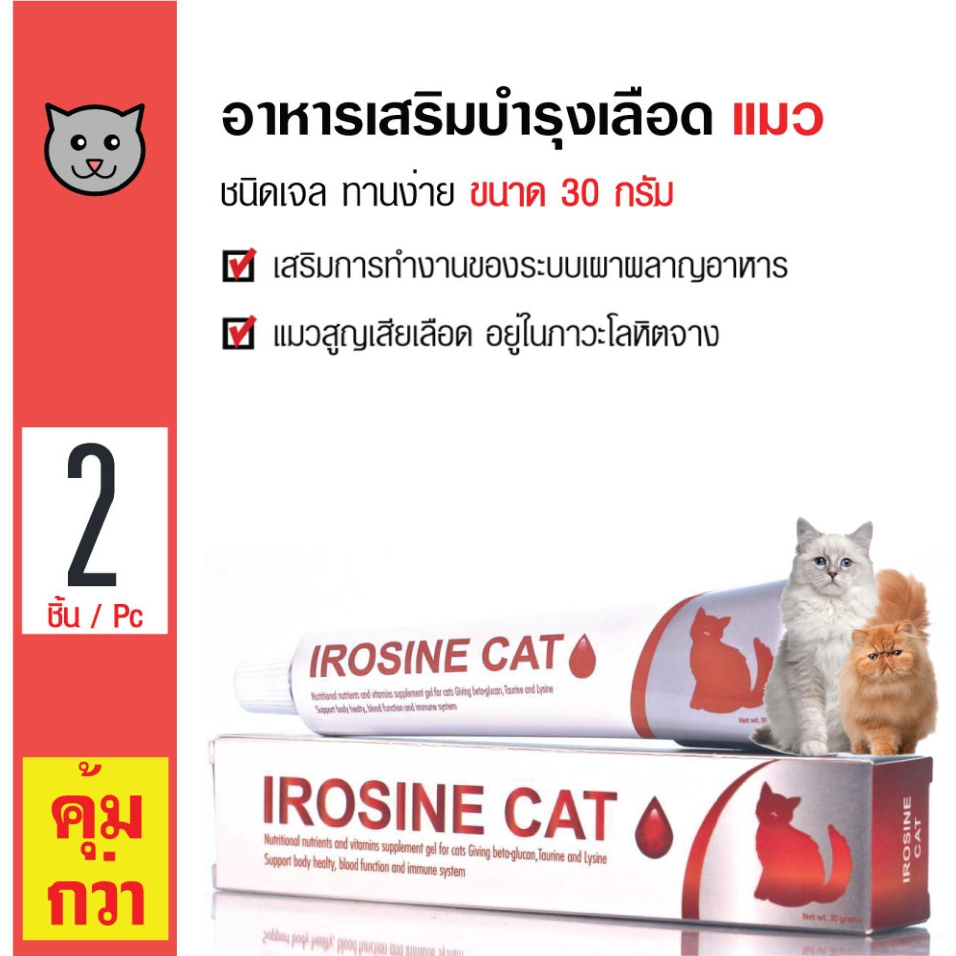 วิตามินและแร่ธาตุ Irosine Cat 30g อาหารเสริม บำรุงเลือด แมว 30กรัม x 2 หลอด
