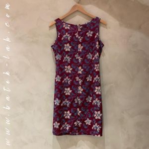 xclusive Zipped Dress (Size L) - 100% Genuine Handmade Batik- Hand-Stamped
