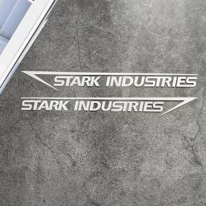 Stark Industries Miếng Dán Phản Chiếu 2 miếng dán trang trí xe máy thông dụng đầu đèn pha cản thân xe cửa Đề-can chống thấm nước phụ kiện động cơ