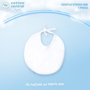 Cotton Central™ (3 pcs) Basic Bib with String Newborn Infant Baby Clothes Stuff Boy Girl