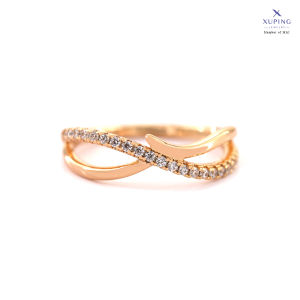 Xuping Cincin Lapis Emas Motif Simpul Aksesoris Wanita 0121210503