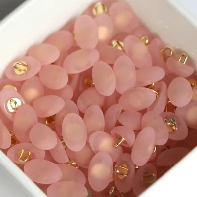 10Pcs/set 15mm Candy Color Transparent Oval Pearl Buttons for Clothing Fashion Shirt Skirt Dress Cardigan Sewing Accessories
