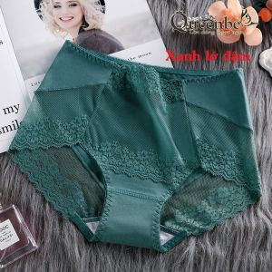 Quần chíp nữ phong cách quyến rũ sang trọng kiêu sa GLDL047 Queenbe phối lưới phối ren chất cotton mềm thoáng