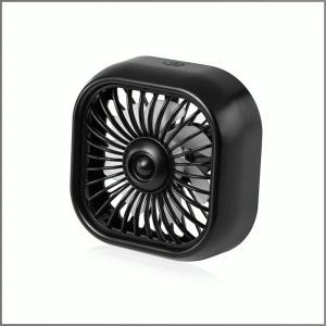Portable Car Fan High Elasticity Soft Rubber Long-lasting Battery Life Portable Car Cooling Fan